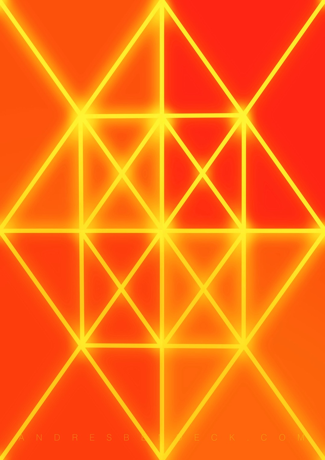 2D artwork of light rays