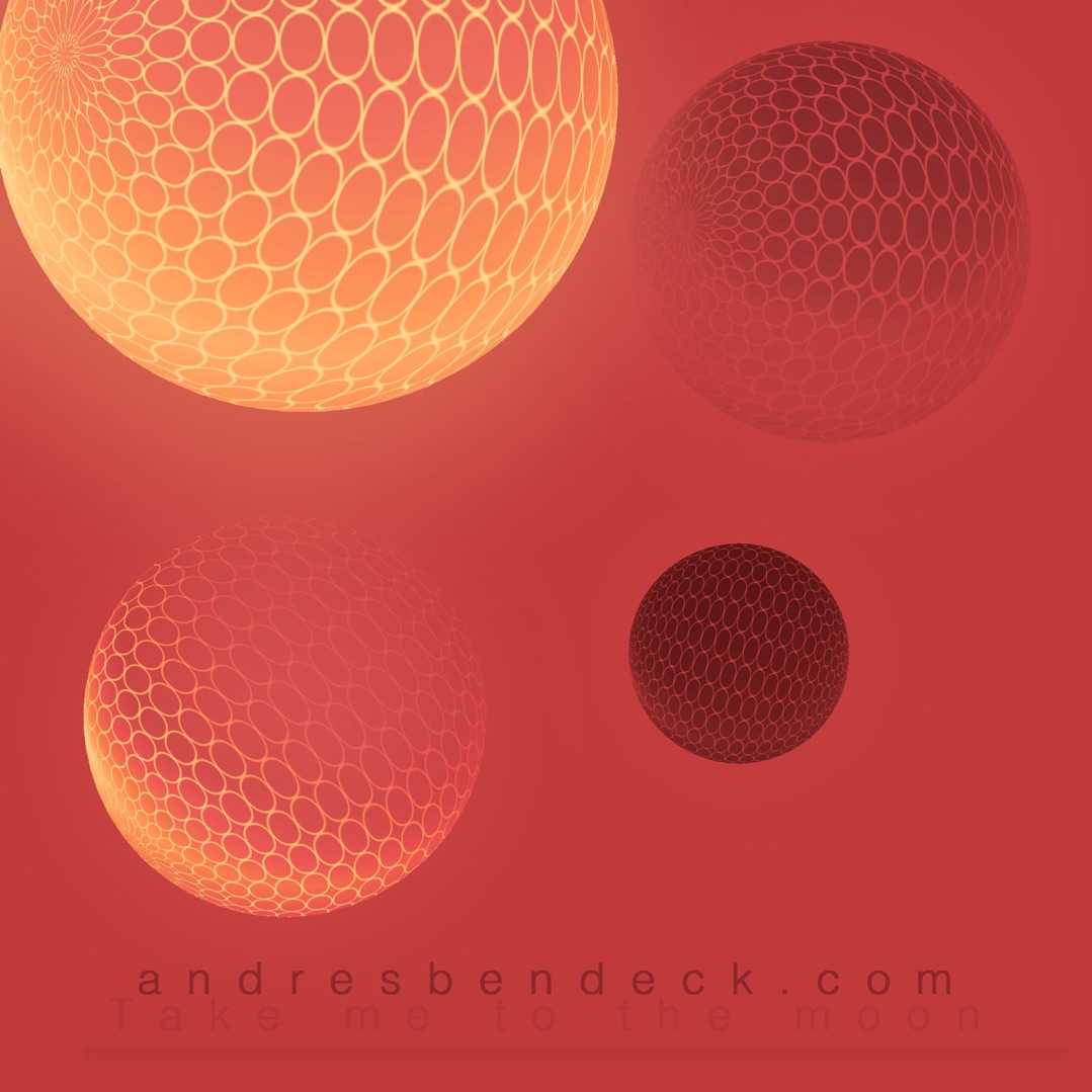 2D artwork of planets